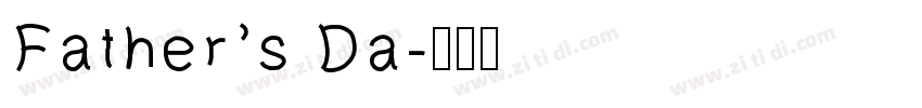 Father’s Da字体转换